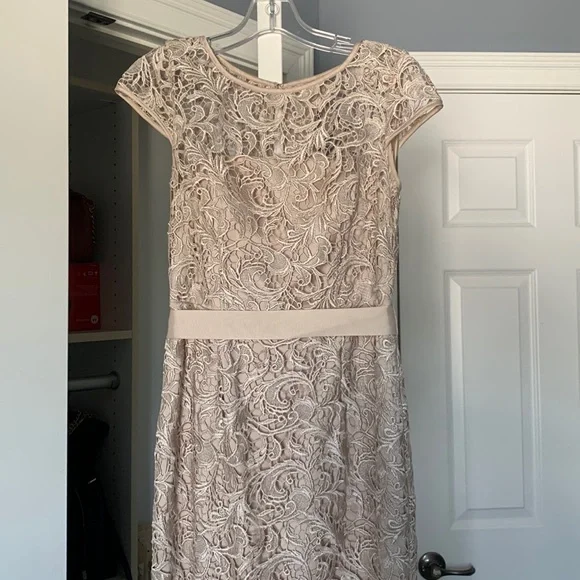 Adrianna Papell | Dresses | Adrianna Papell Long Cream Lace Dress | Poshmark Adrianna Papell | Dresses | Adrianna Papell Long Cream Lace Dress | Poshmark